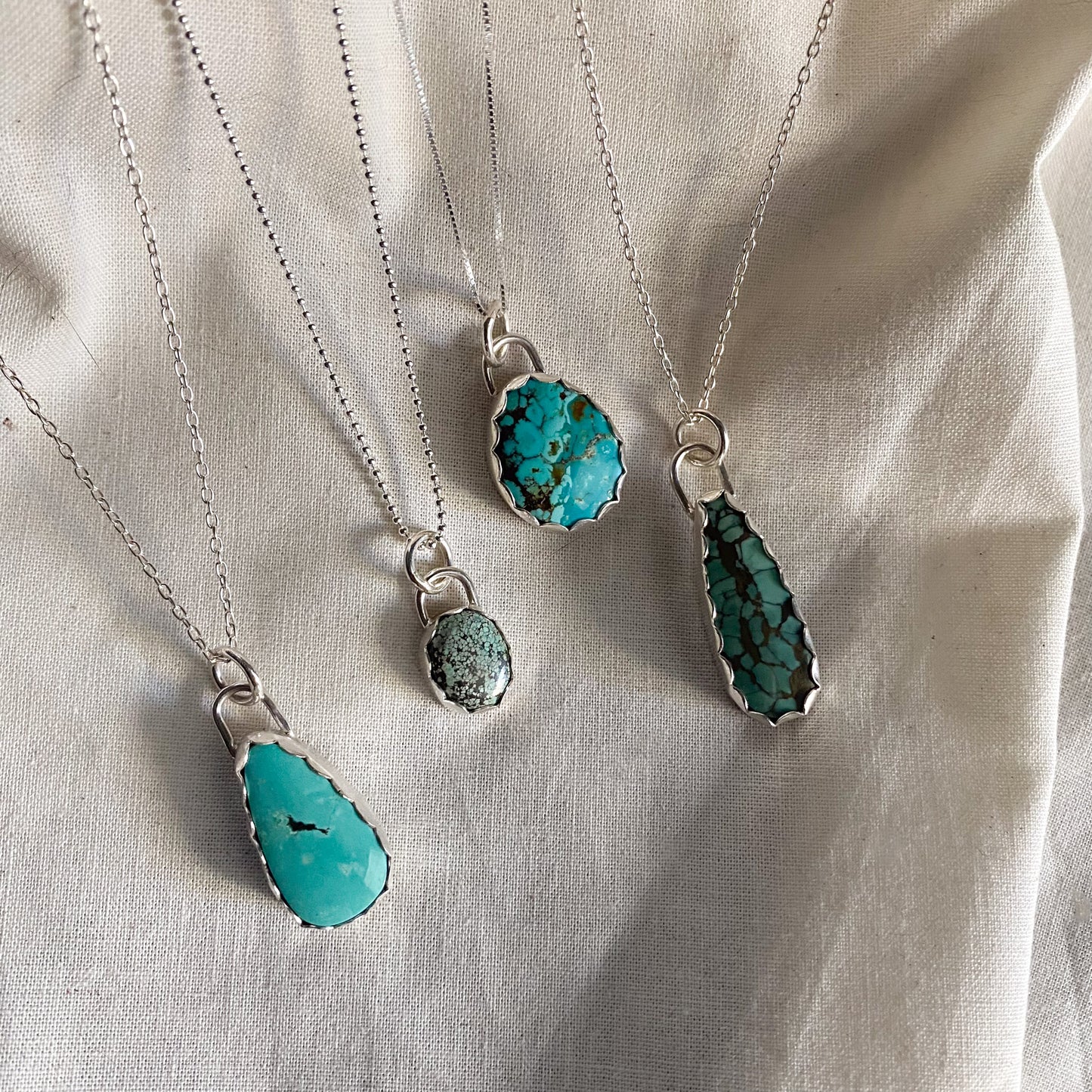 Sterling Silver Pilot Mountain Turquoise Necklace